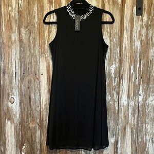 NWT NIK AND NASH A LINE HIGH NECK MIDI DRESS, size medium